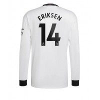 Manchester United Christian Eriksen #14 Fotballklær Bortedrakt 2022-23 Langermet